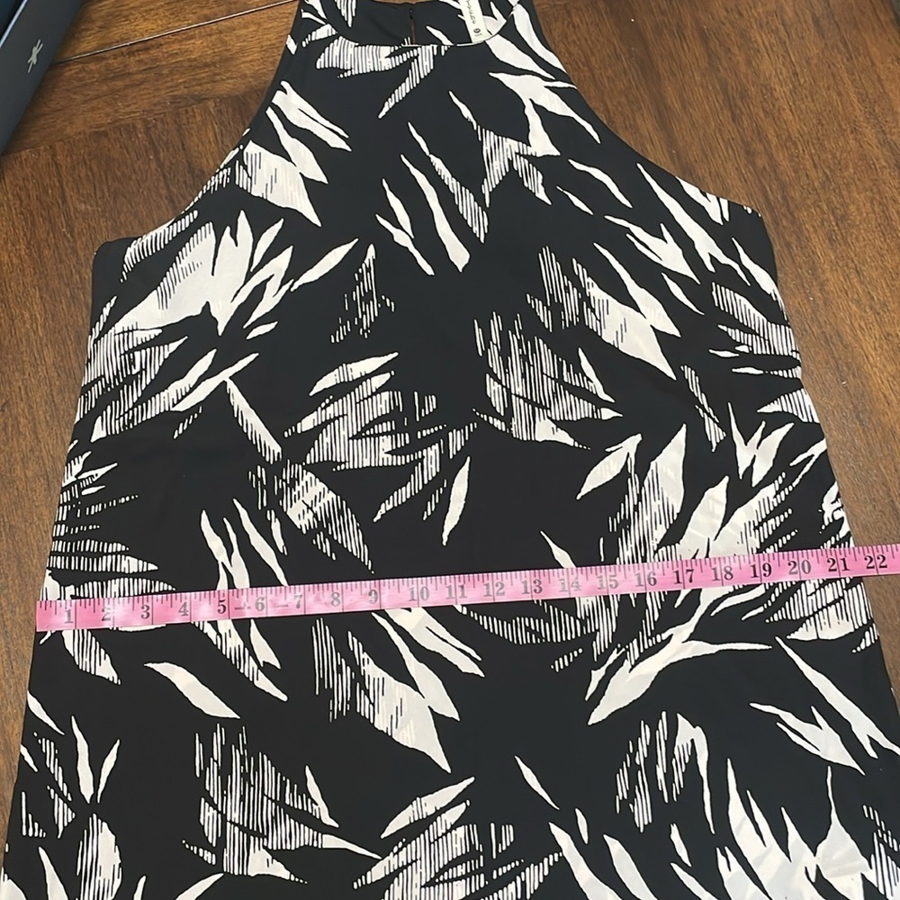 Tyche Black and White Patterned Halter Dress - Picture 8 of 9